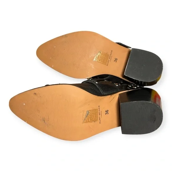 Kurt Geiger women’s Sybil Studded Black Ankle Boots size 36 - Picture 8 of 14